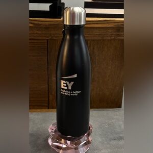 S’well Black Water Bottle EY Logo 17oz